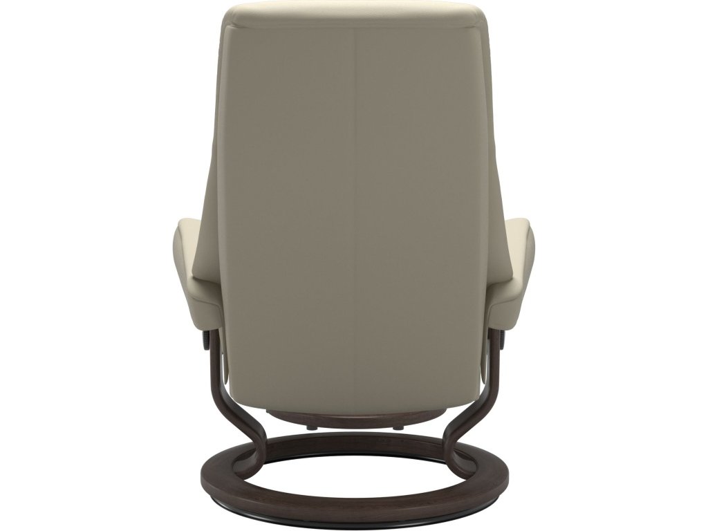 View (M) Classic Base Recliner with Ottoman - image 2