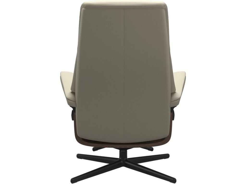 Stressless® View (M) Cross Base Recliner with Ottoman - image 2