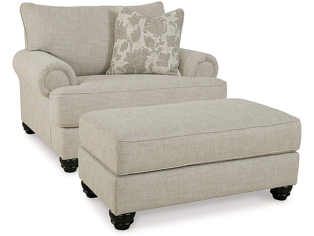 Asanti Oversized Chair and Ottoman - image 1