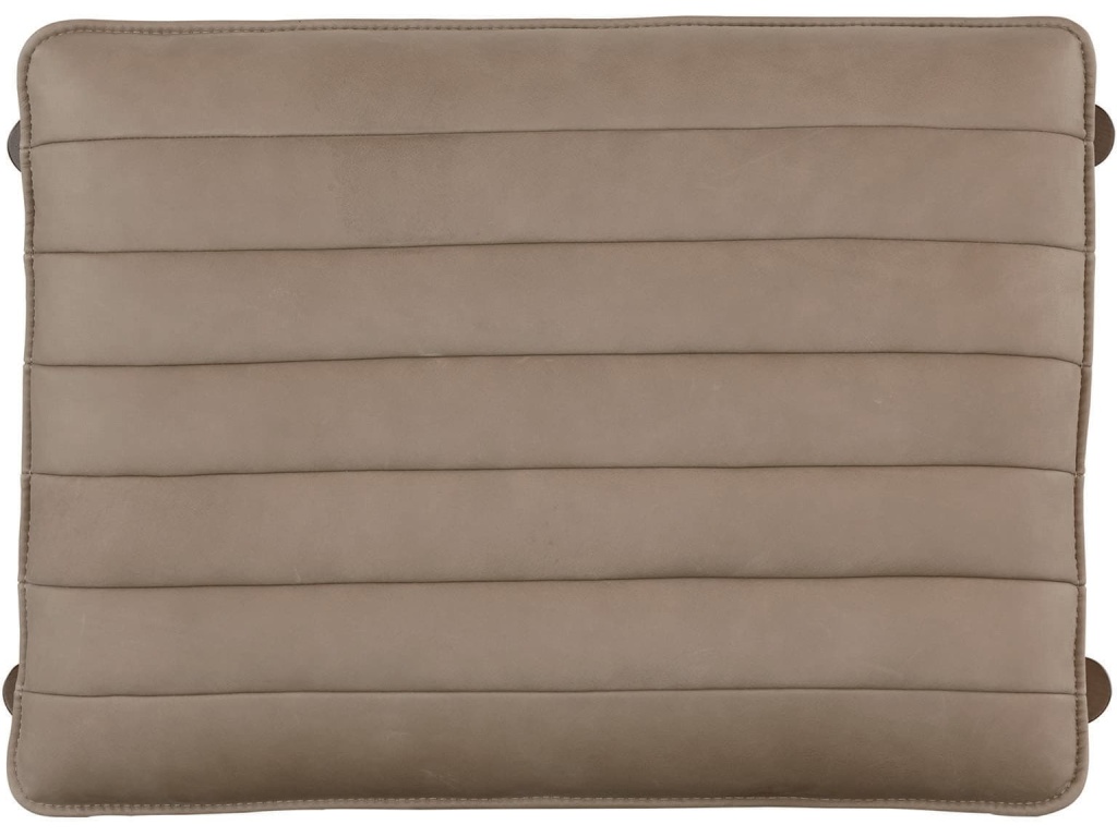 Ellis Leather Ottoman - image 4