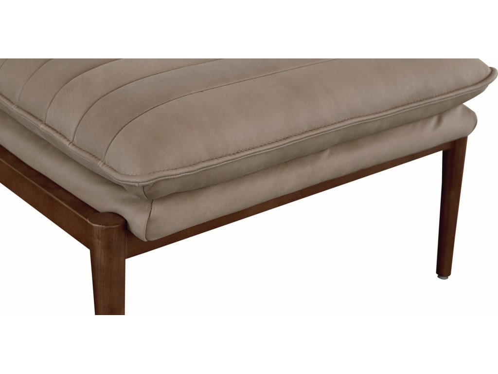 Ellis Leather Ottoman - image 6