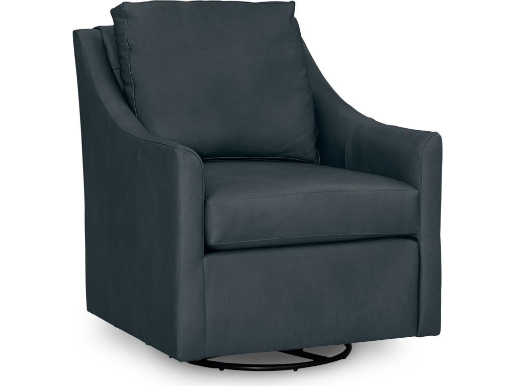 Sloan Leather Slope Arm Swivel Chair - main image