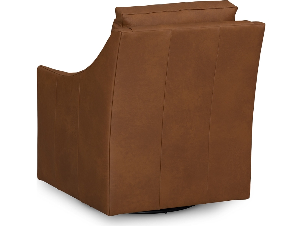 Sloan Leather Slope Arm Swivel Chair - image 3