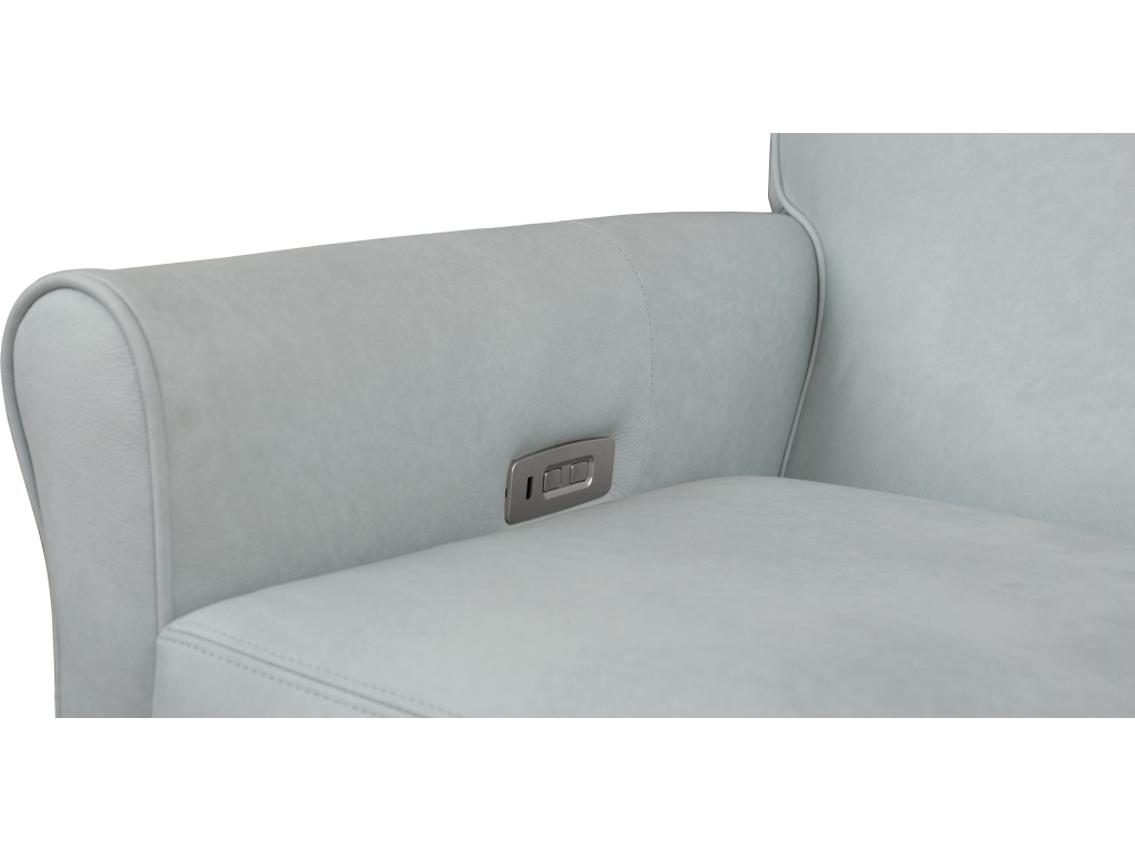 Nelson Leather Sock Arm Power Recliner - image 7