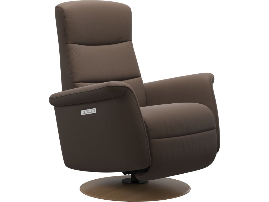 Stressless® Mike (M) Power with Moon wood base - main image