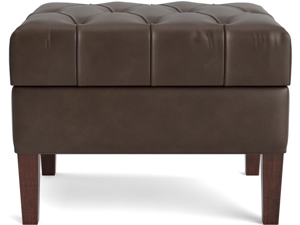 Dover Leather Rectangle Ottoman - image 1