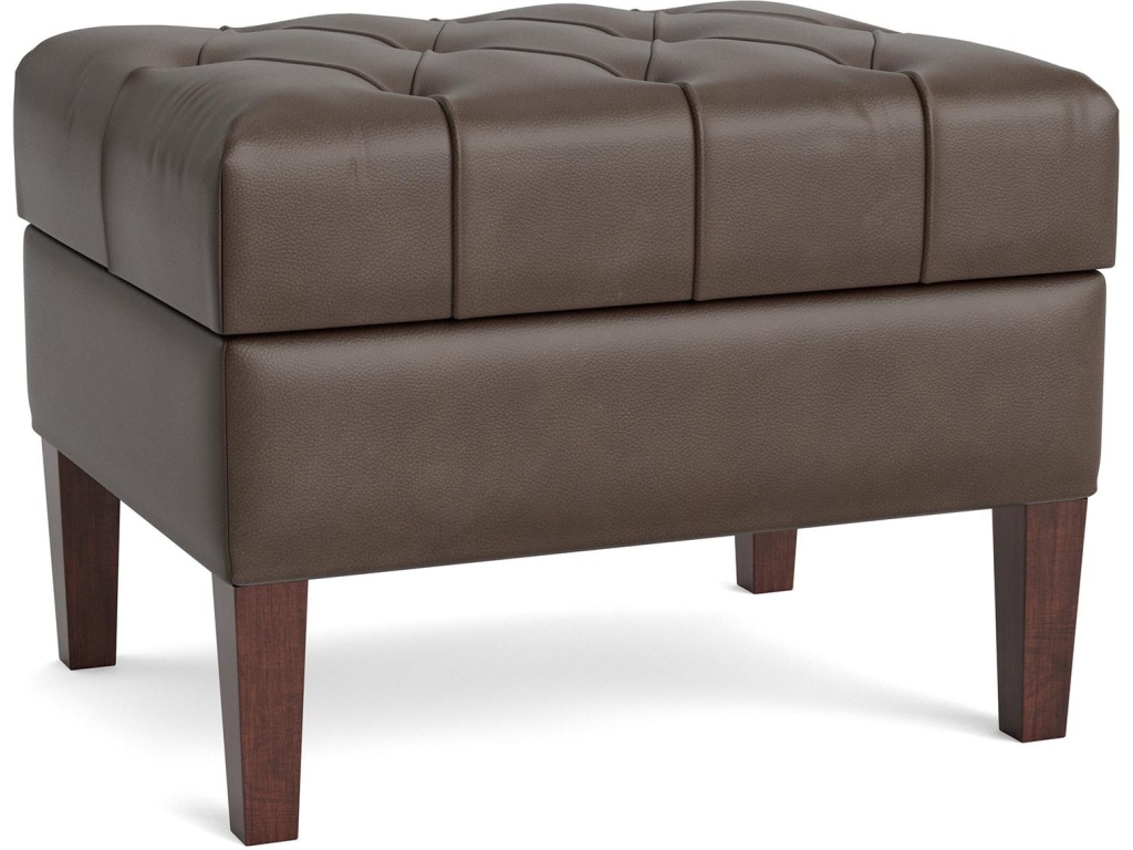 Dover Leather Rectangle Ottoman - main image
