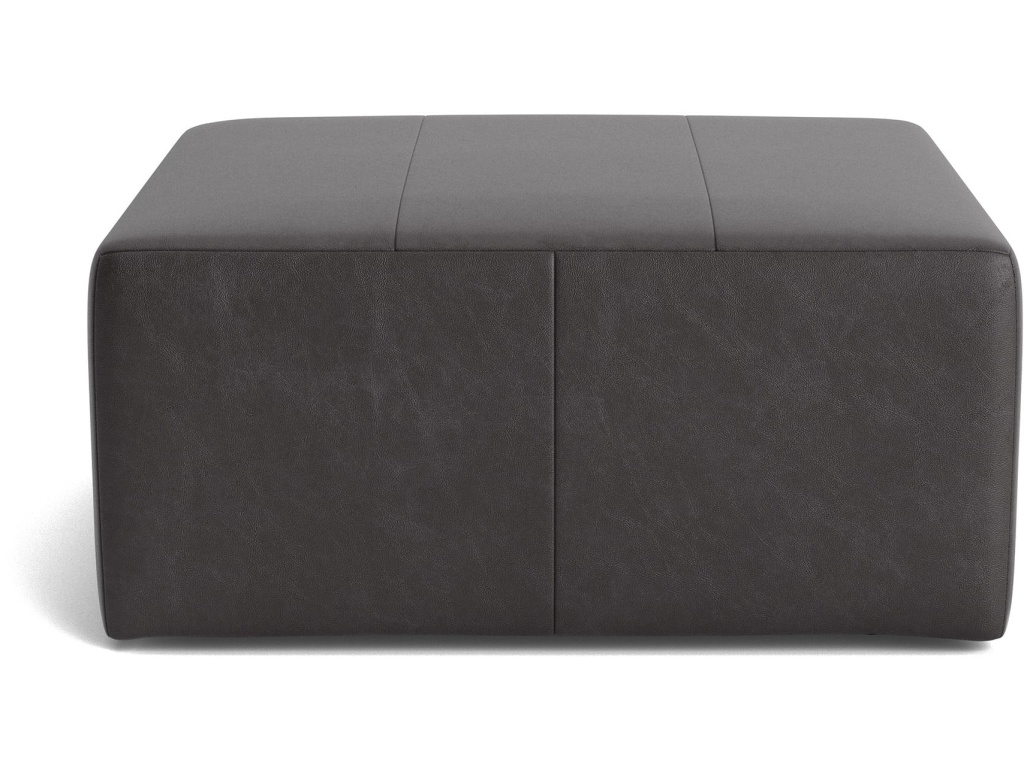 Kelly Leather Square Ottoman - main image