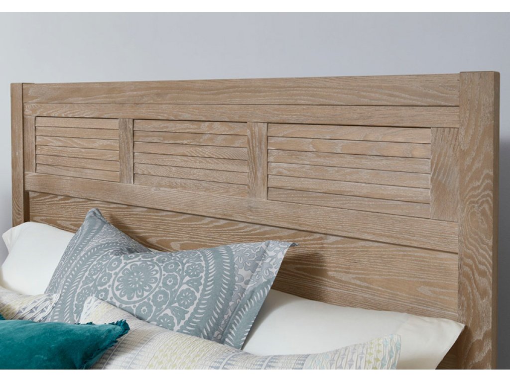 Louvered Bed With Low Profile Footboard In Deep Sand - image 2