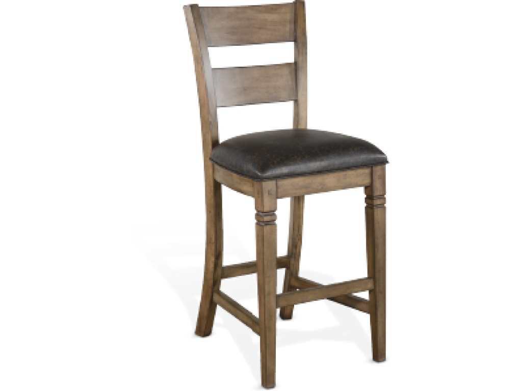 30"H Ladderback Barstool Cushion Seat - main image