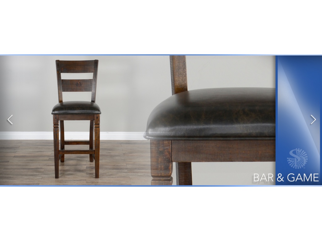 30”H Homestead Ladderback Barstool Cushion Seat - image 2