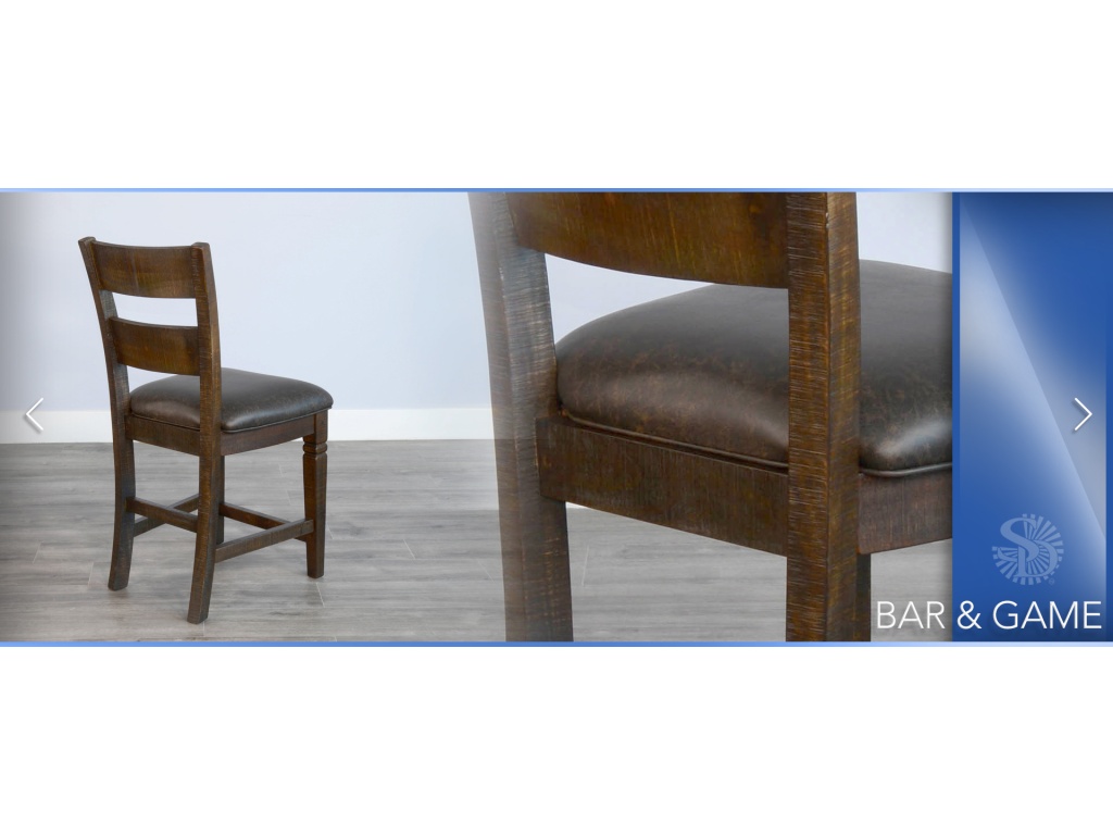 30”H Homestead Ladderback Barstool Cushion Seat - image 4