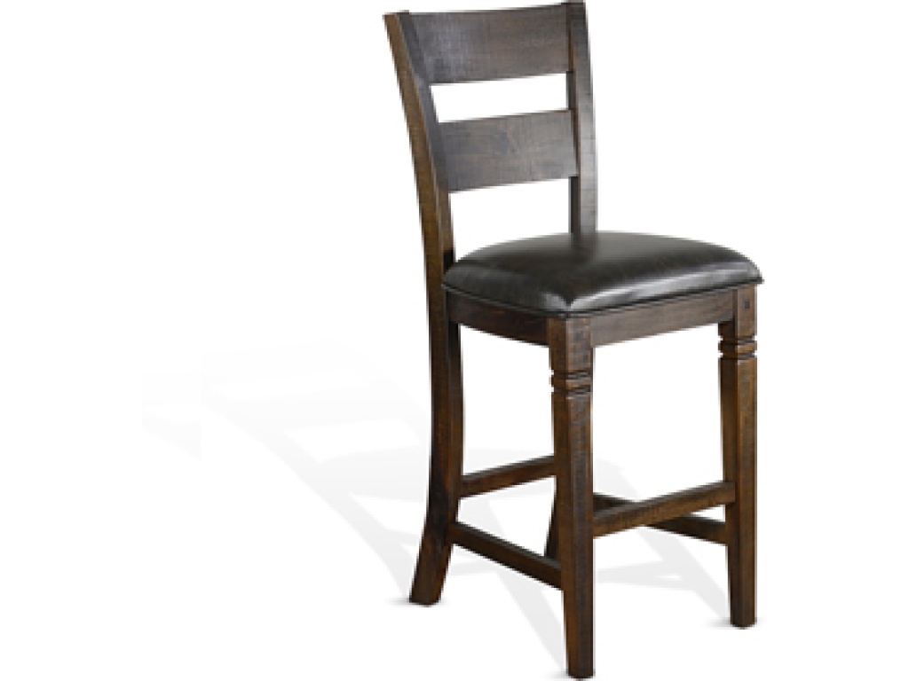 30”H Homestead Ladderback Barstool Cushion Seat - main image
