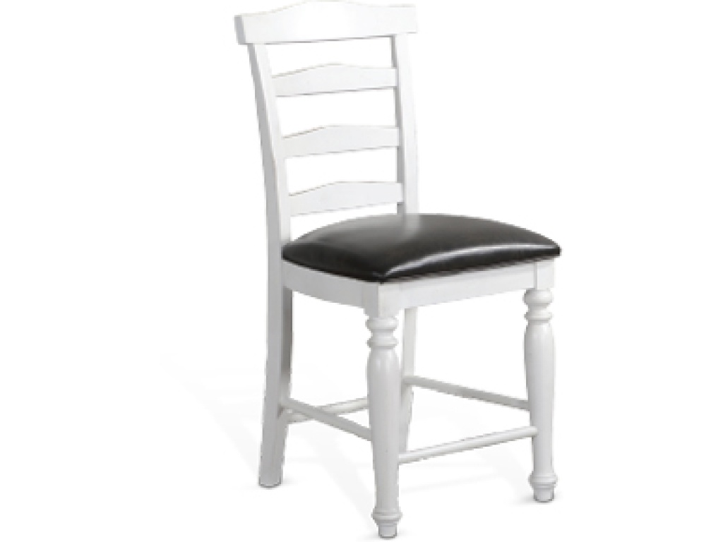 24"H Carriage House Ladderback Barstool Cushion Seat - main image