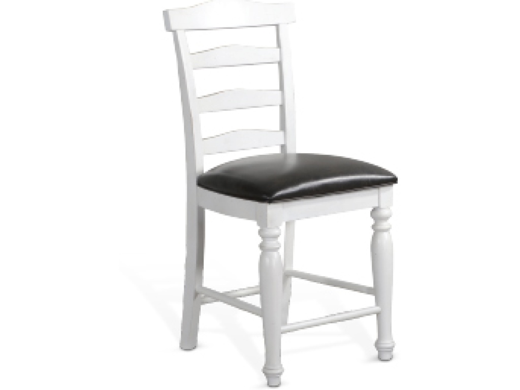 24"H Carriage House Ladderback Barstool Cushion Seat - main image