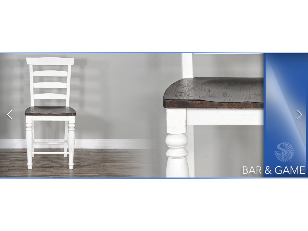 24"H Carriage House Ladderback Barstool Cushion Seat - image 1