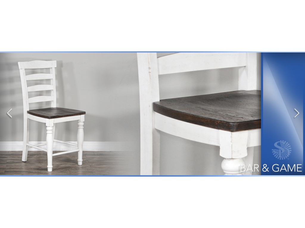 24"H Carriage House Ladderback Barstool Cushion Seat - image 2