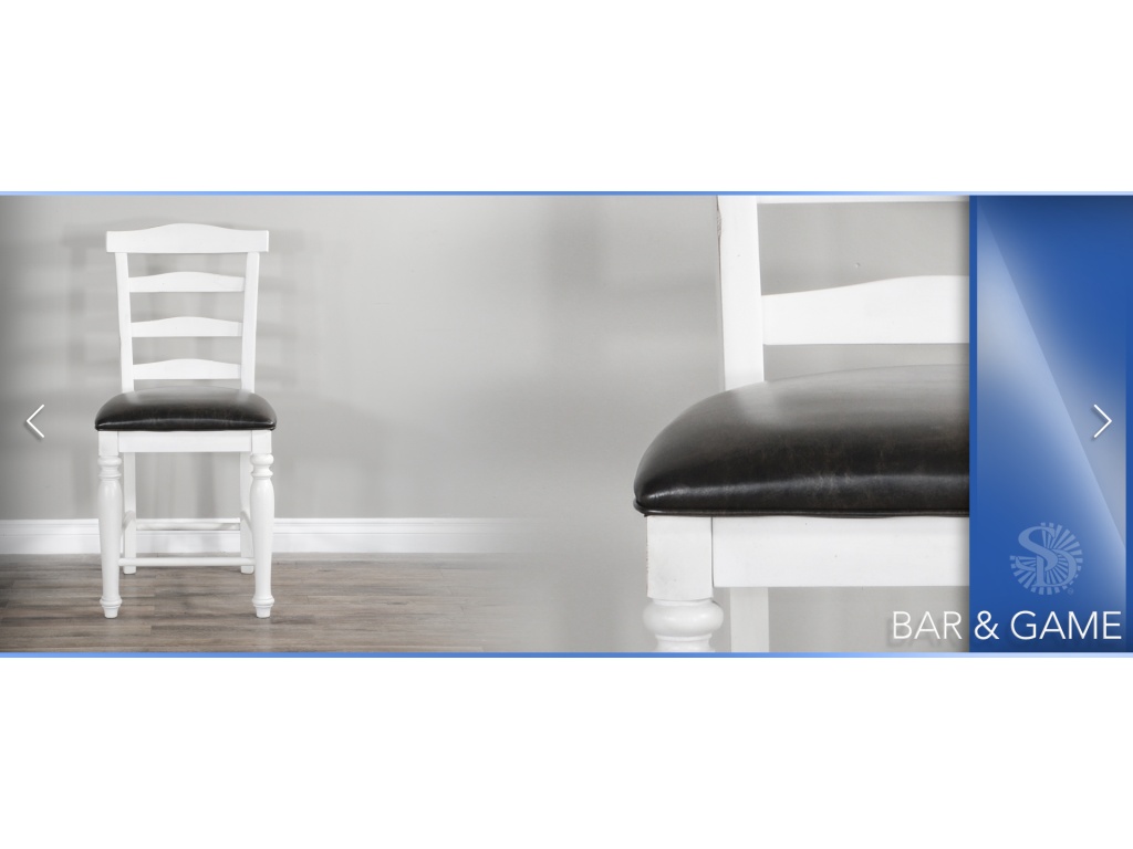 24"H Carriage House Ladderback Barstool Cushion Seat - image 3