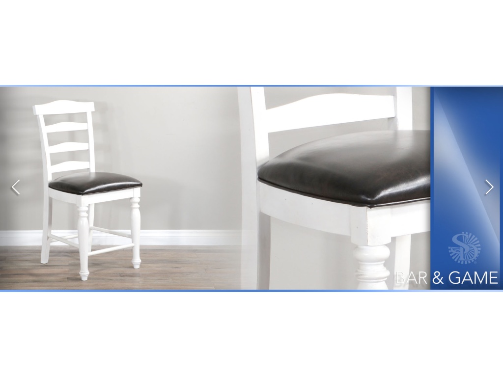 24"H Carriage House Ladderback Barstool Cushion Seat - image 4