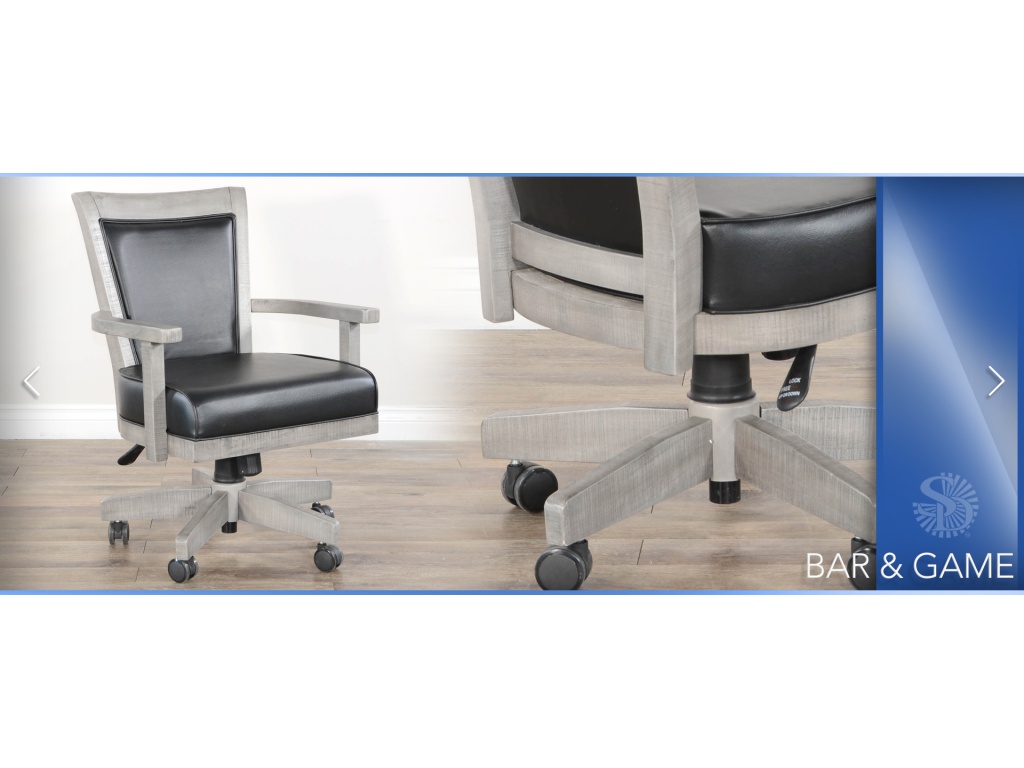 Homestead Game Chair w/ Casters, Cushion Seat & Back - image 2