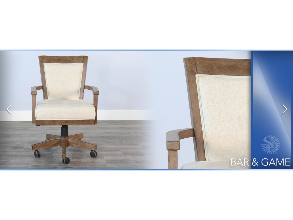 Homestead Game Chair w/ Casters, Cushion Seat & Back - image 3