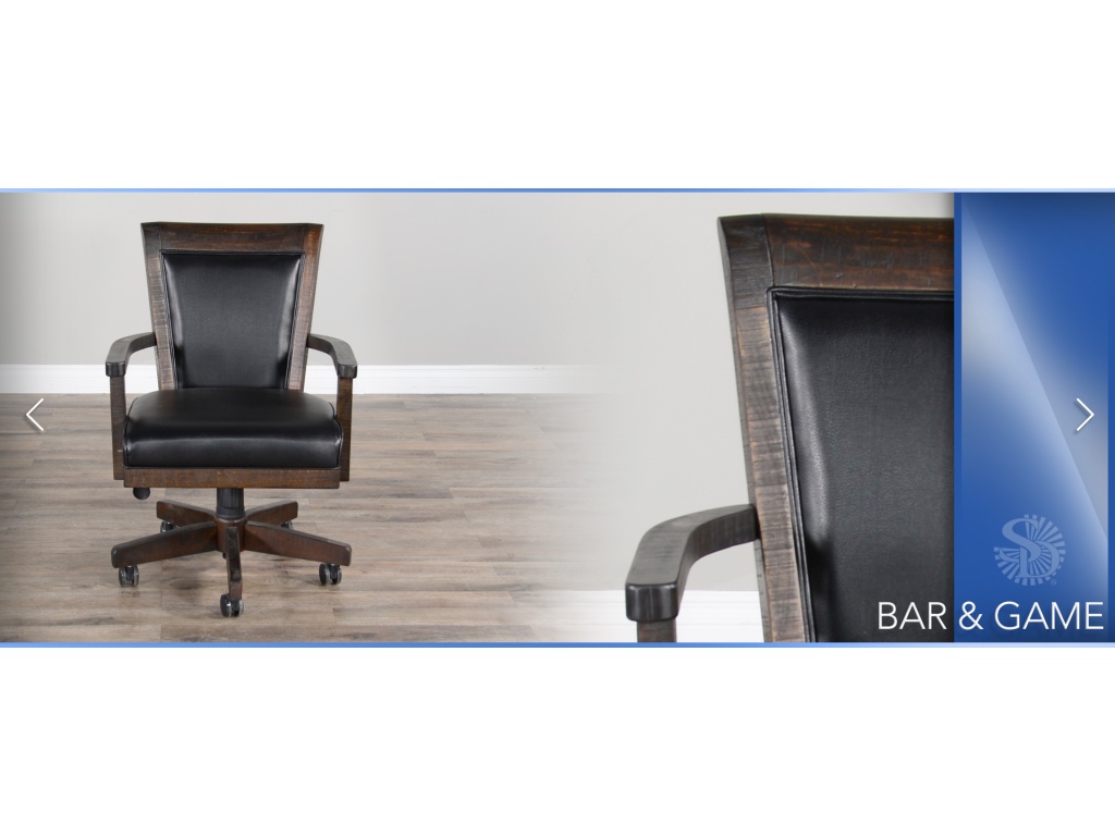 Homestead Game Chair w/ Casters, Cushion Seat & Back - image 5