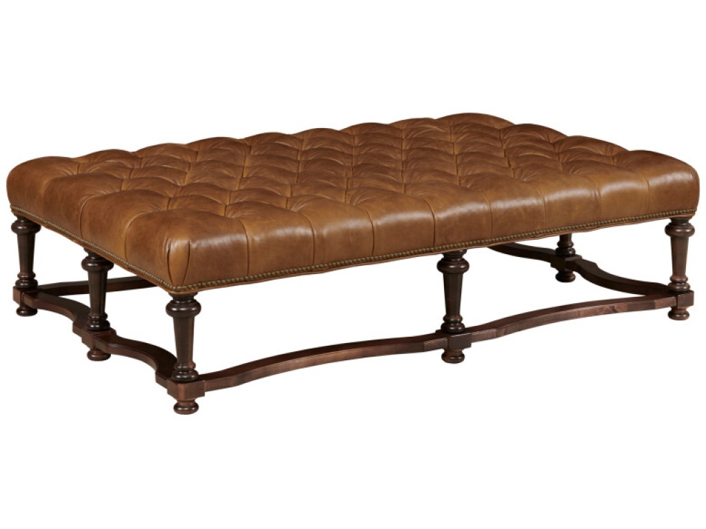 Delaney Cocktail Ottoman - Leather - image 1