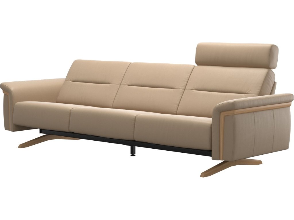 Stressless® Stella Wood 3 seater with 1 headrest - image 1