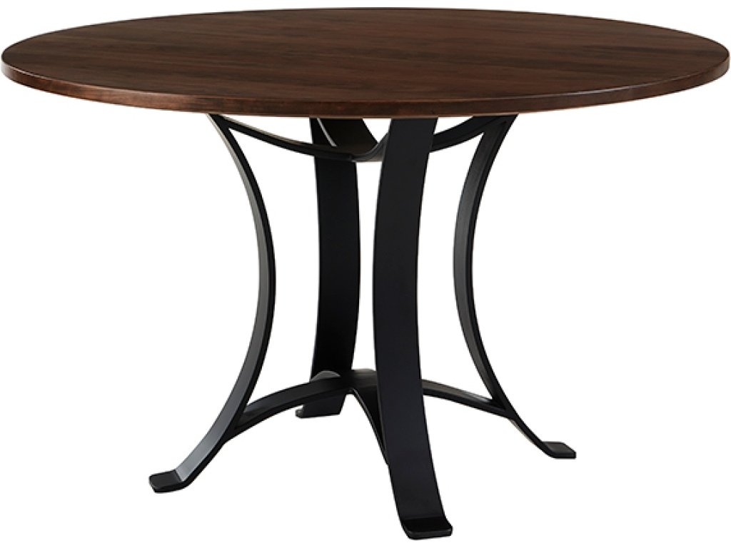 48 Inch Round Table  W/ Metal Base - image 1