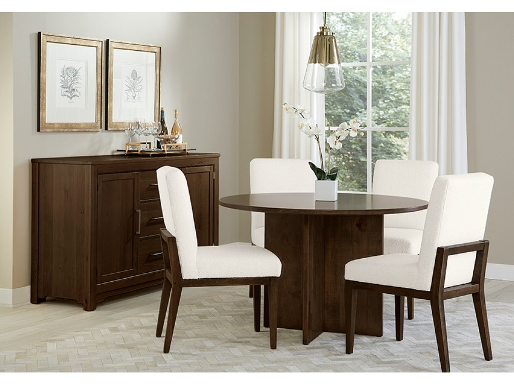 48 Inch Round Table  W/ Wood Base - image 5