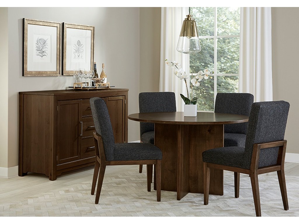 48 Inch Round Table  W/ Wood Base - image 7