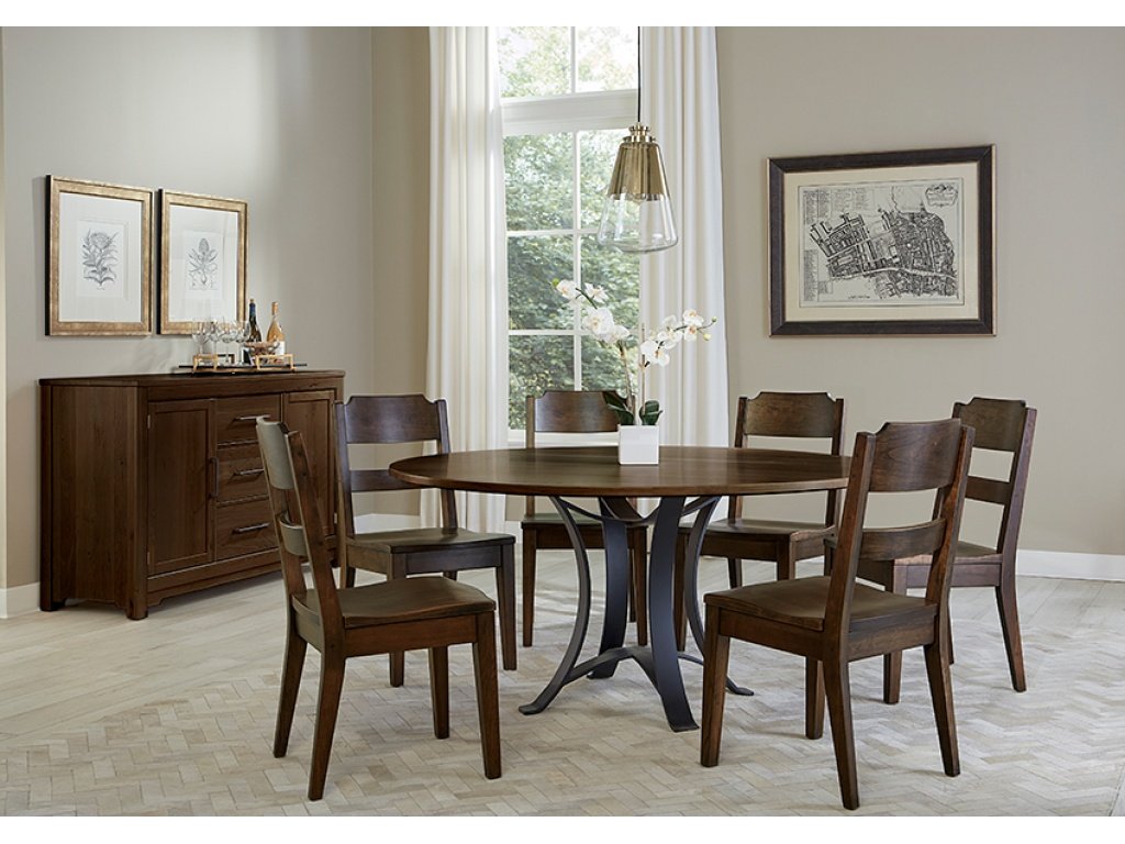 60 Inch Round Table  W/ Metal Base - image 4