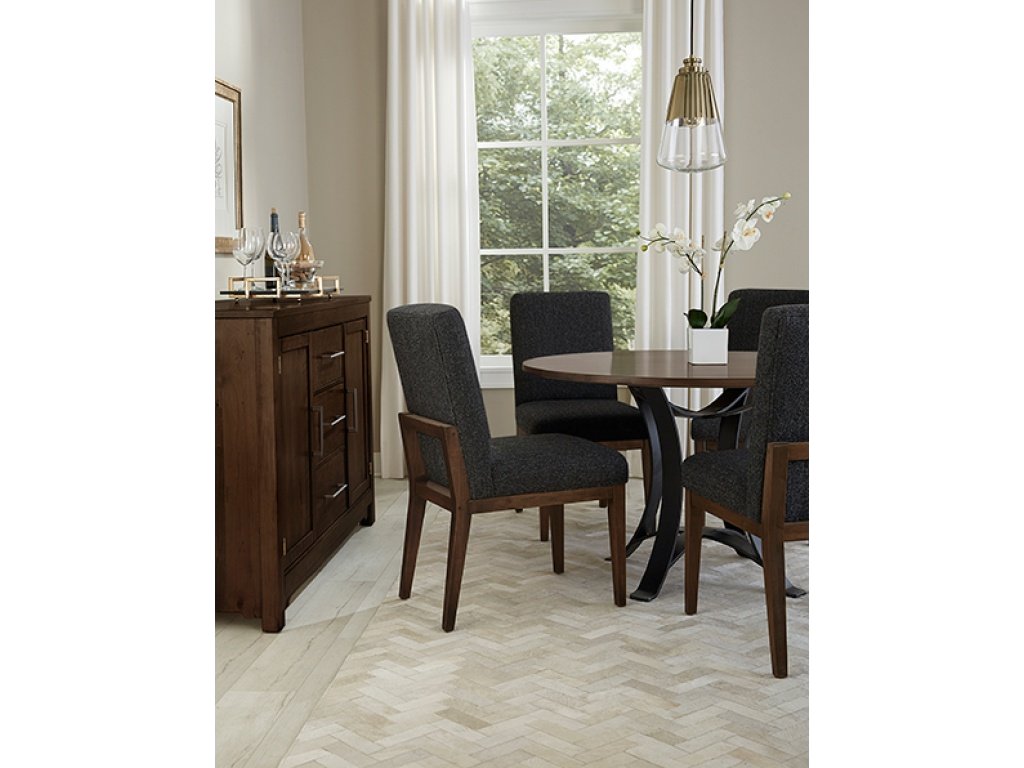 Uph Side Chair Black Fabric - image 2