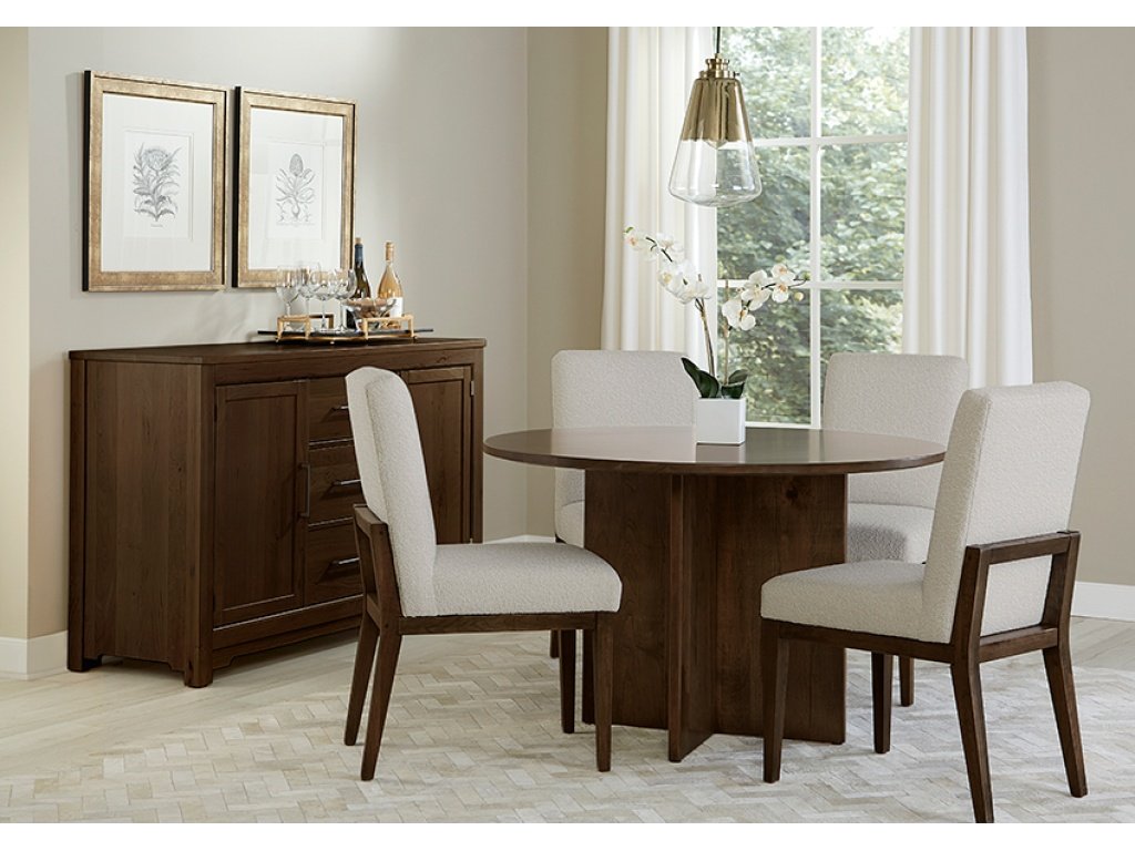 48 Inch Round Table  W/ Wood Base - image 2