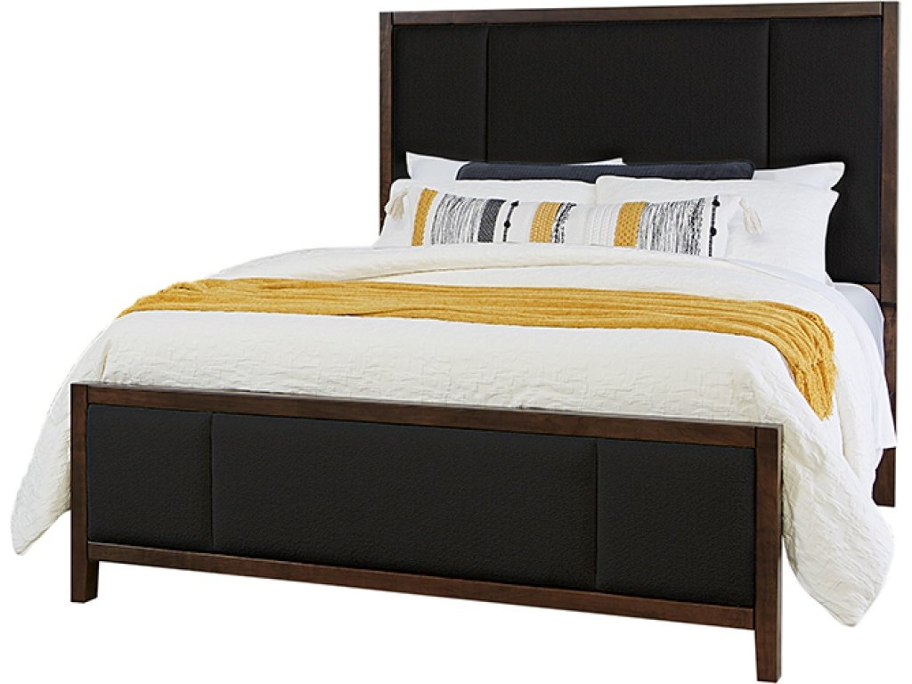 Upholstered Bed-Black Fab - main image
