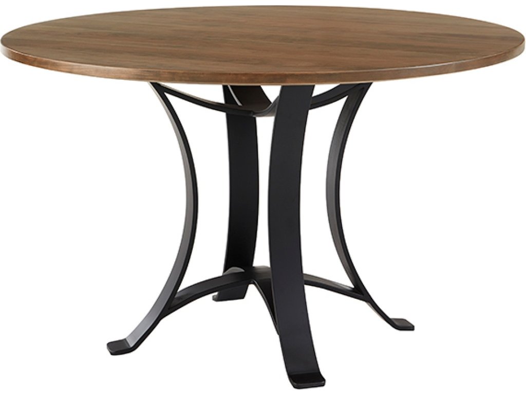 48 Inch Round Table  W/ Metal Base - image 2