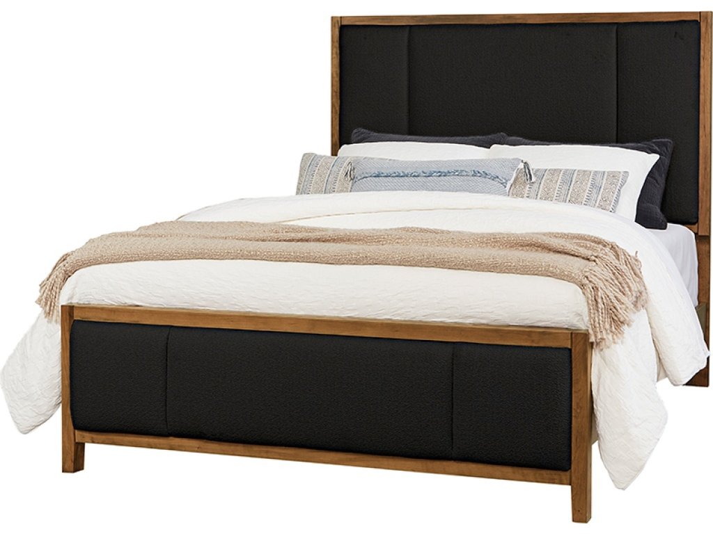 Upholstered Bed-Black Fab - main image