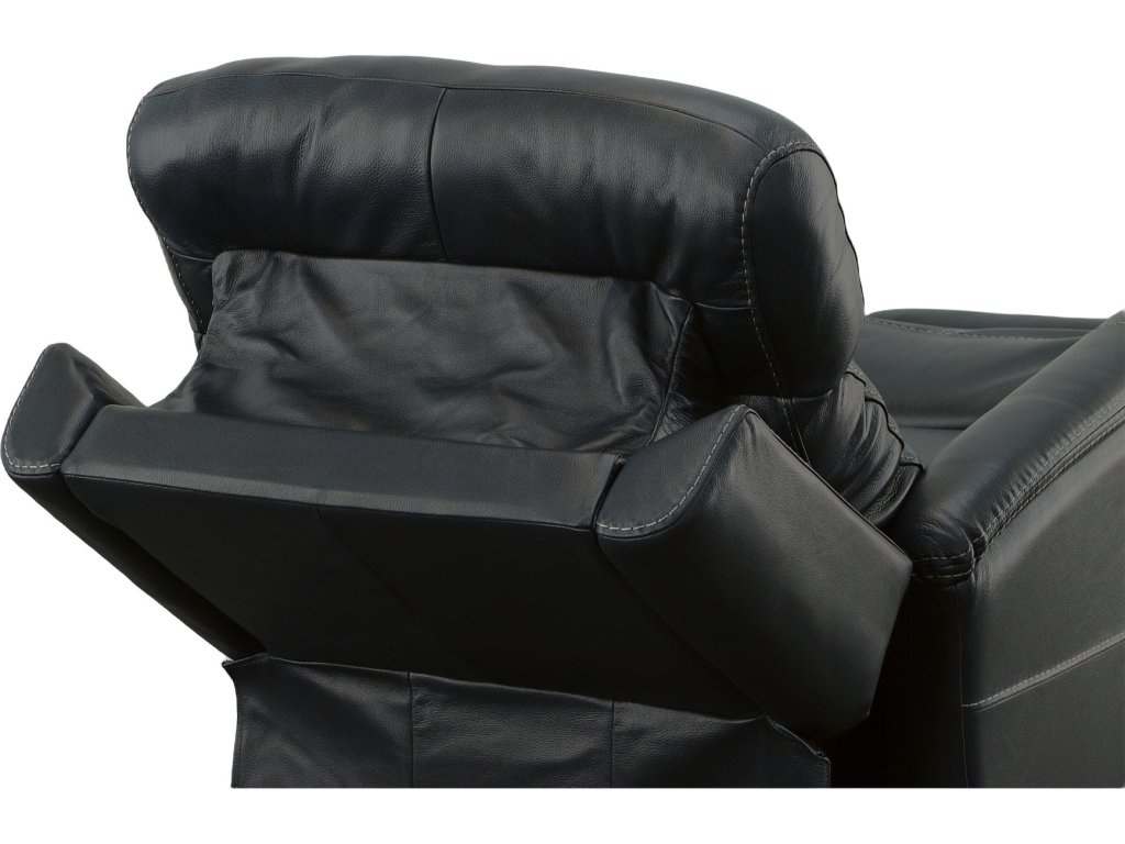 View Ocean Leather Power Swivel Recliner with Power Headrest - image 5