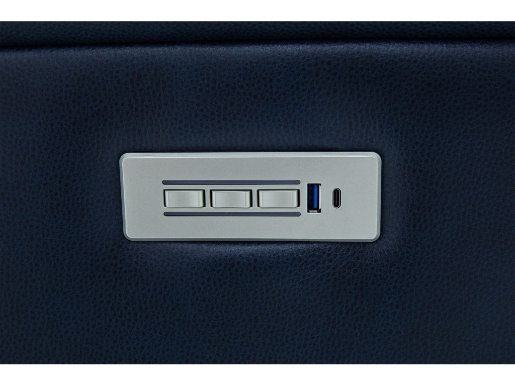 View Leather Power Reclining Loveseat with Console, Power Headrests & Lumbar - image 7