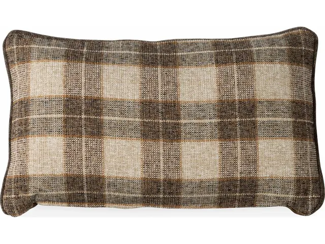 12in X 20in Rectangle Pillow With Welt - LeatherFabric Combo - Alternative View