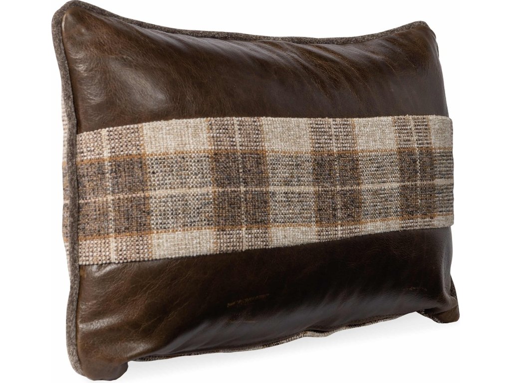 12in X 20in Rectangle Pillow With Welt - LeatherFabric Combo - image 2