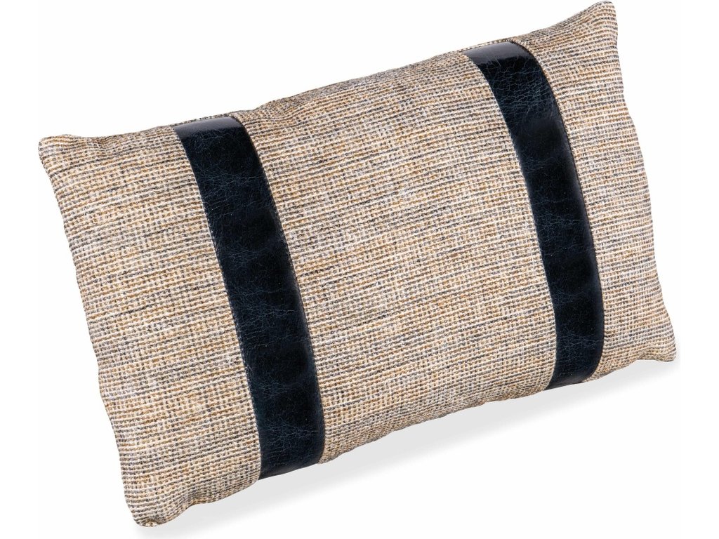 12in X 20in Rectangle Pillow NO Welt - FabricLeather Combo - image 2