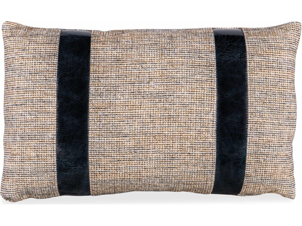 12in X 20in Rectangle Pillow NO Welt - FabricLeather Combo - image 3
