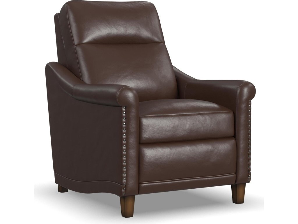 Elizabeth Brunette Leather Power Recliner with Power Headrest - main image