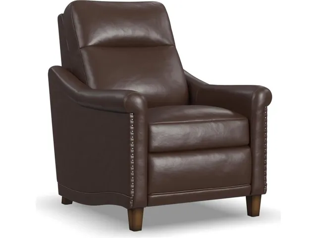 Elizabeth Brunette Leather Power Recliner with Power Headrest