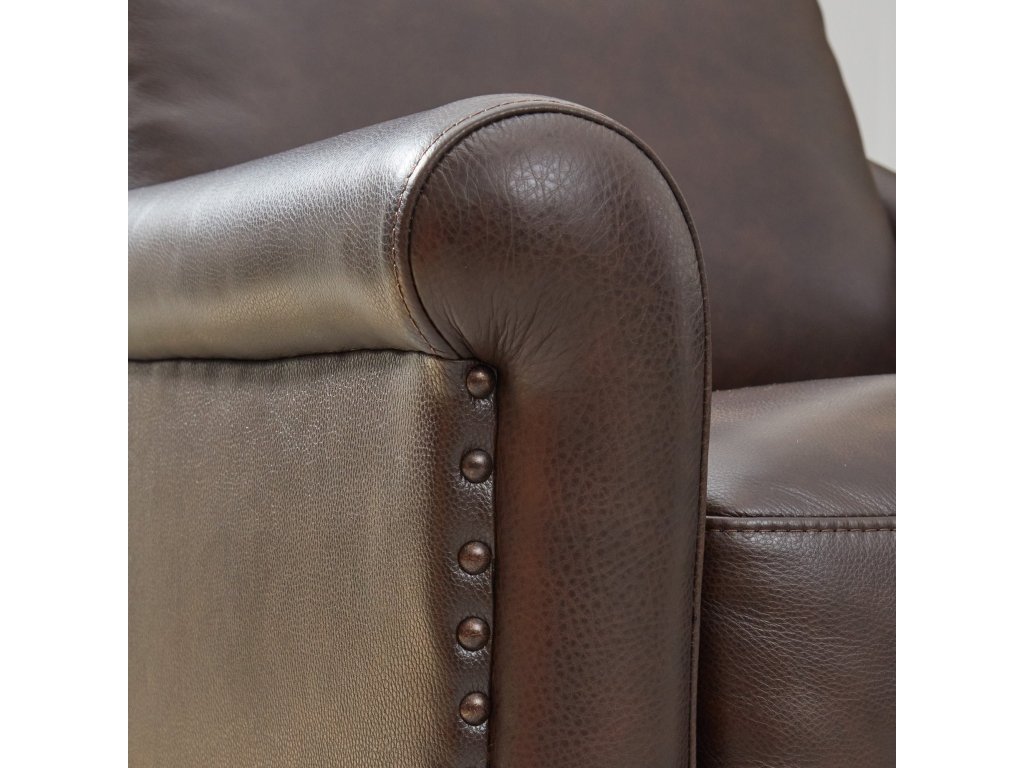 Elizabeth Brunette Leather Power Recliner with Power Headrest - image 4