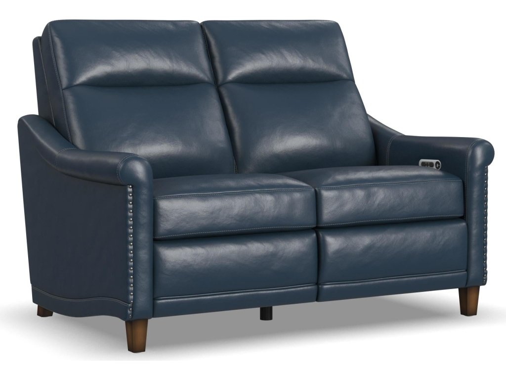 Elizabeth Sea Leather Power Recliner with Power Headrest - main image