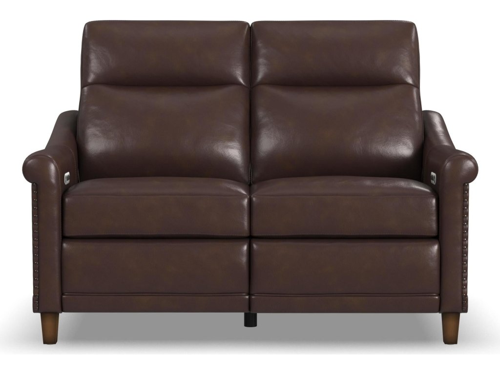 Elizabeth Brunette Leather Power Recliner with Power Headrest - image 2