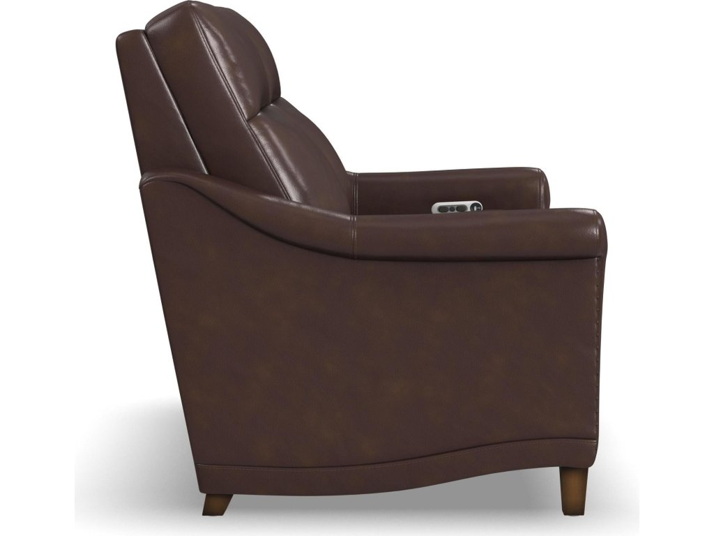 Elizabeth Brunette Leather Power Recliner with Power Headrest - image 3