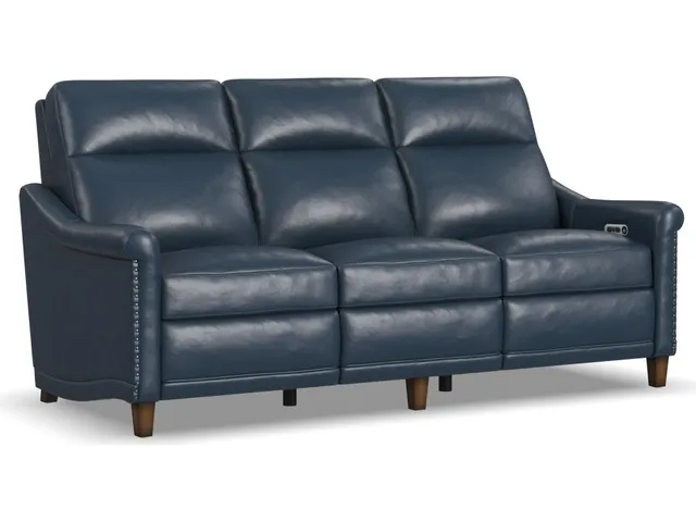Elizabeth Sea Leather Power Recliner with Power Headrest
